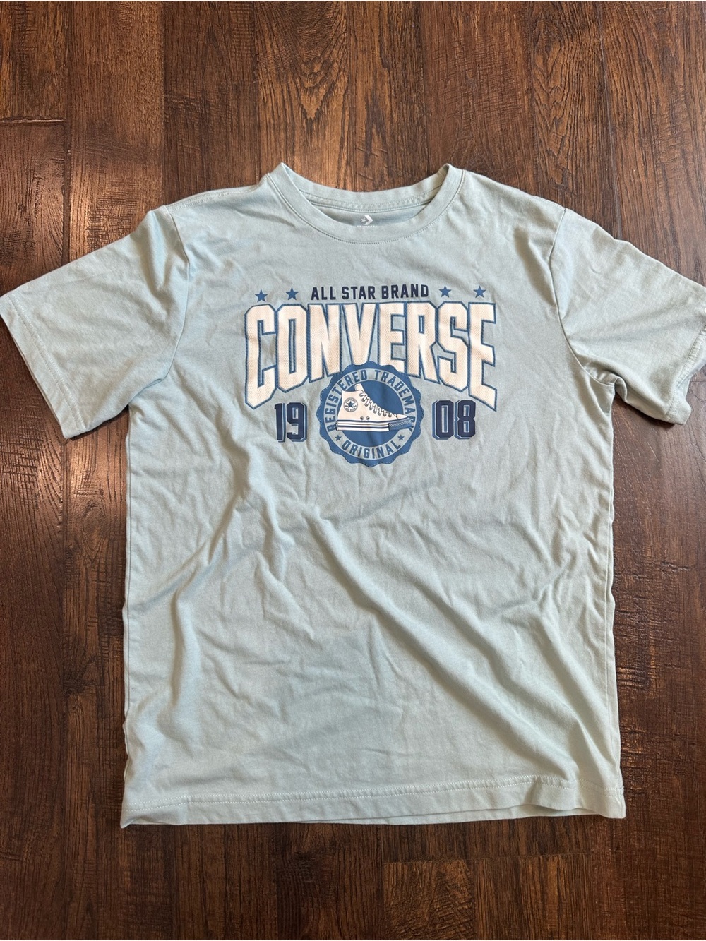 Converse Light Green Short-Sleeve Logo Tee